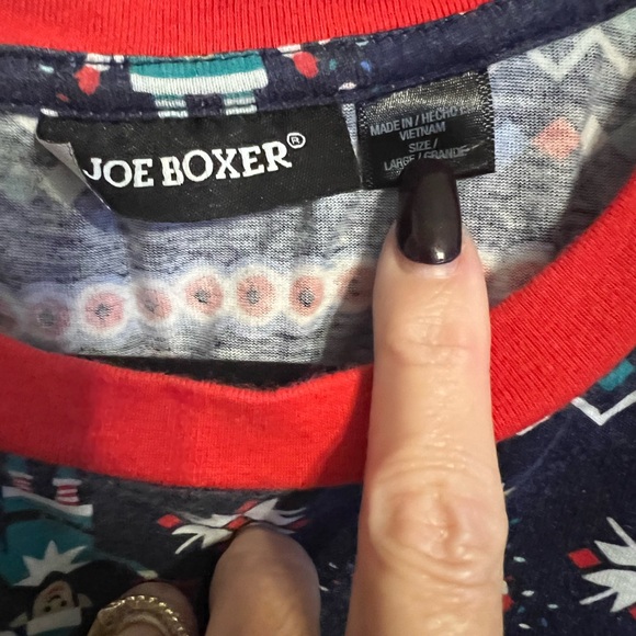 JoeBoxer Elf Christmas Holiday Men’s 2 pc Pajamas - Picture 2 of 4